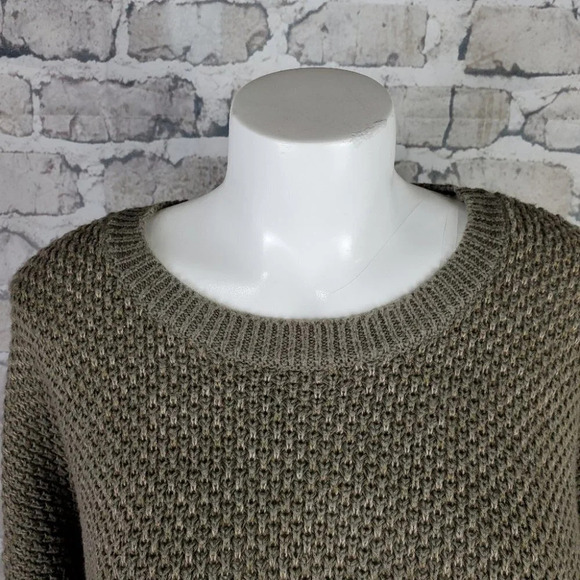 Vintage 80s Northern Elements Oversized Shaker Sweater Olive Green  Men's XL - Picture 4 of 13